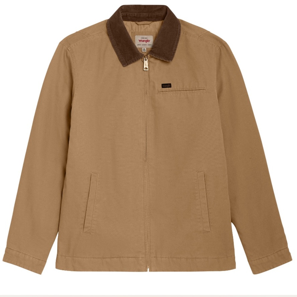 Wrangler Lightweight Shirt Jacket in Tan